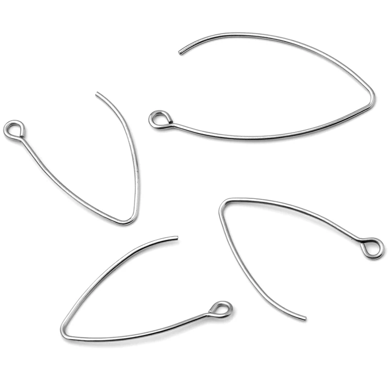 

Stainless Steel Earrings Fish Hooks Hypo-Allergenic Women Dangle Hanging Earring Connectors Components Jewelry Findings Making