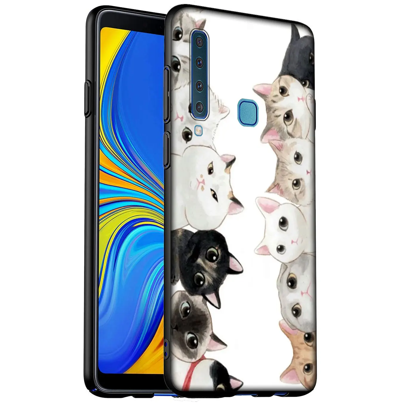 Милый мягкий силиконовый чехол для Samsung Galaxy A6 A7 A8 A9 2018 A3 A5 2016 2017 Note 9 8 10 Plus |