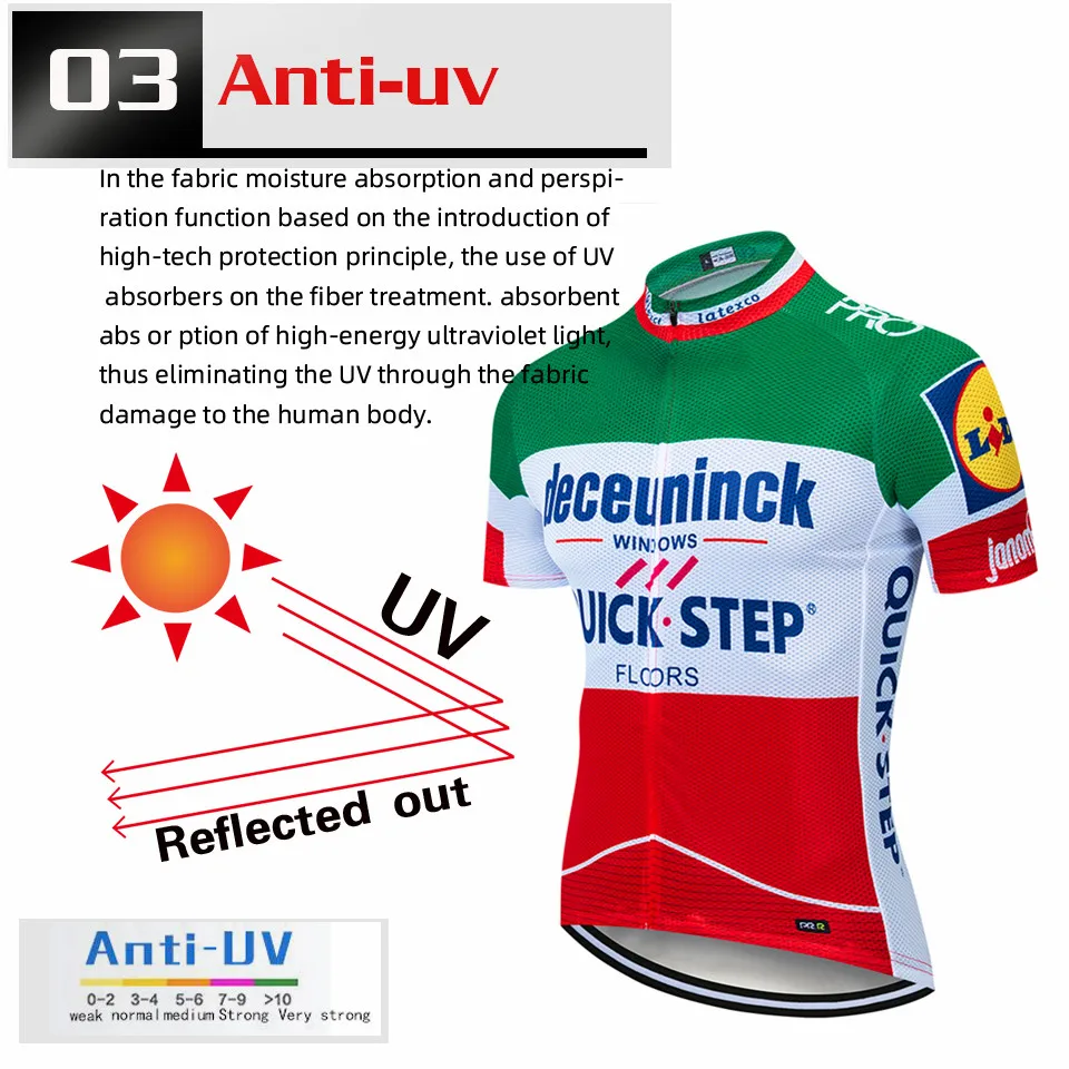 

QUICK Cycling Jersey MTB Jersey 2021 Bicycle Team Cycling Shirts Males' Short Sleeve Bike Wear Summer Premium Bicycle Clothing