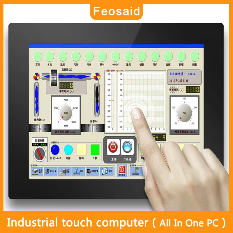 Online Feosaid 12,1 Zoll Industrie Computer Celeron Core I3 I5 I7 Kapazitiven Touchscreen 12