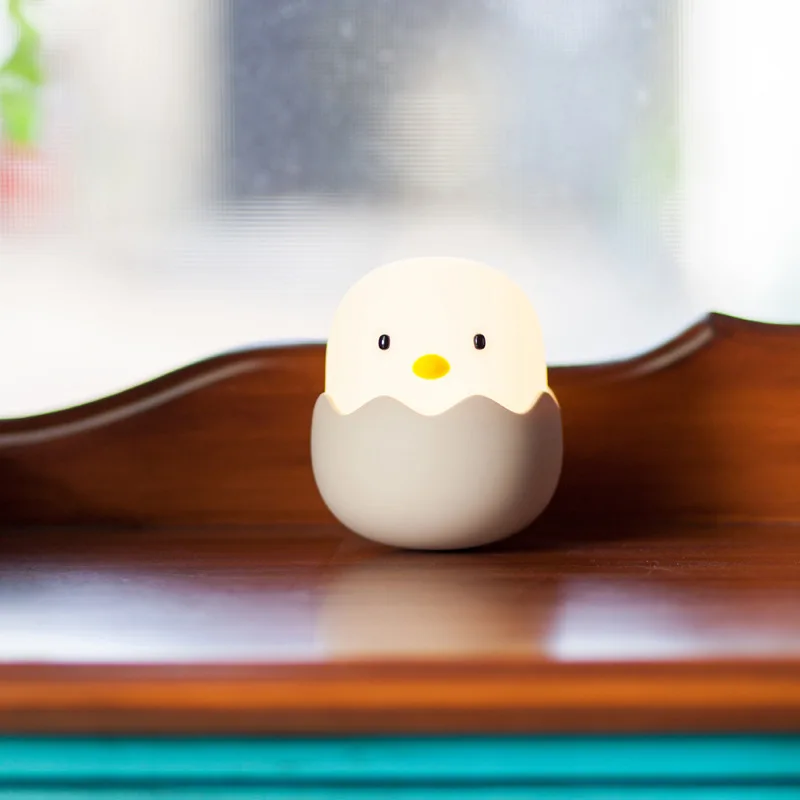 Eggshell Chicken Silicone Pat Creative Night Baby Feeding Light Tumbler Cartoon Bedside | Игрушки и хобби