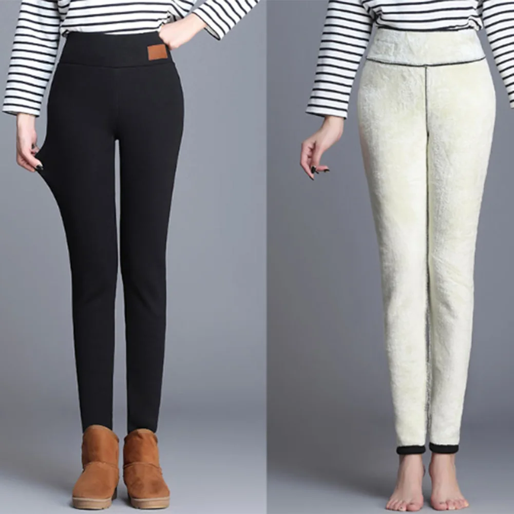 Теплые зимние брюки толстые бархатные шерстяные флисовые леггинсы для девочек