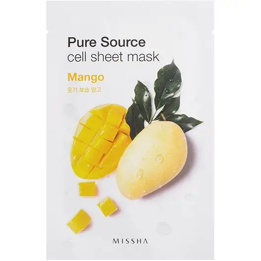 MISSHA маска My Real Squeeze Mask 1 шт. увлажняющая маска уход за кожей растительная маска для лица отбеливающая маска контроль жирности корейская косметика - Цвет: MISSHA mango