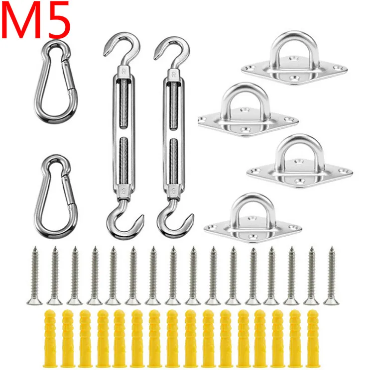 304 нержавеющая сталь M5/ M6/ M8 тени паруса крепкий комплект вертушки Pad глазки