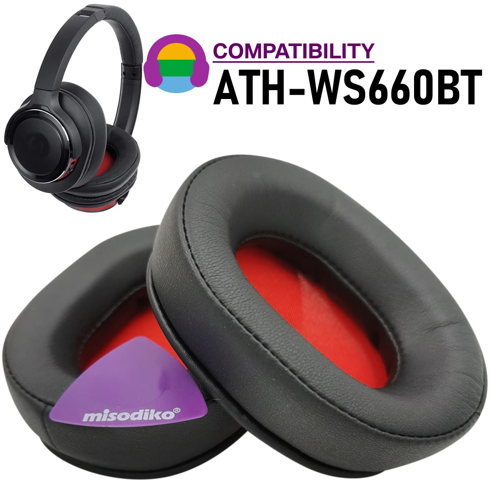 

misodiko Ear Pads Cushions Replacement for Audio-Technica ATH-WS660BT Headphones