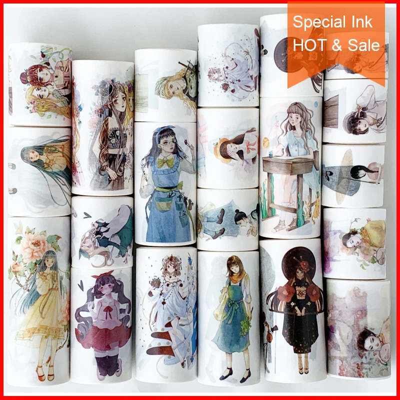 

Free shipping,Special ink washi tape,80006,DIY craft masking tape,Scrapbook Diary gift,Many Coupons & girl patterns.person lady