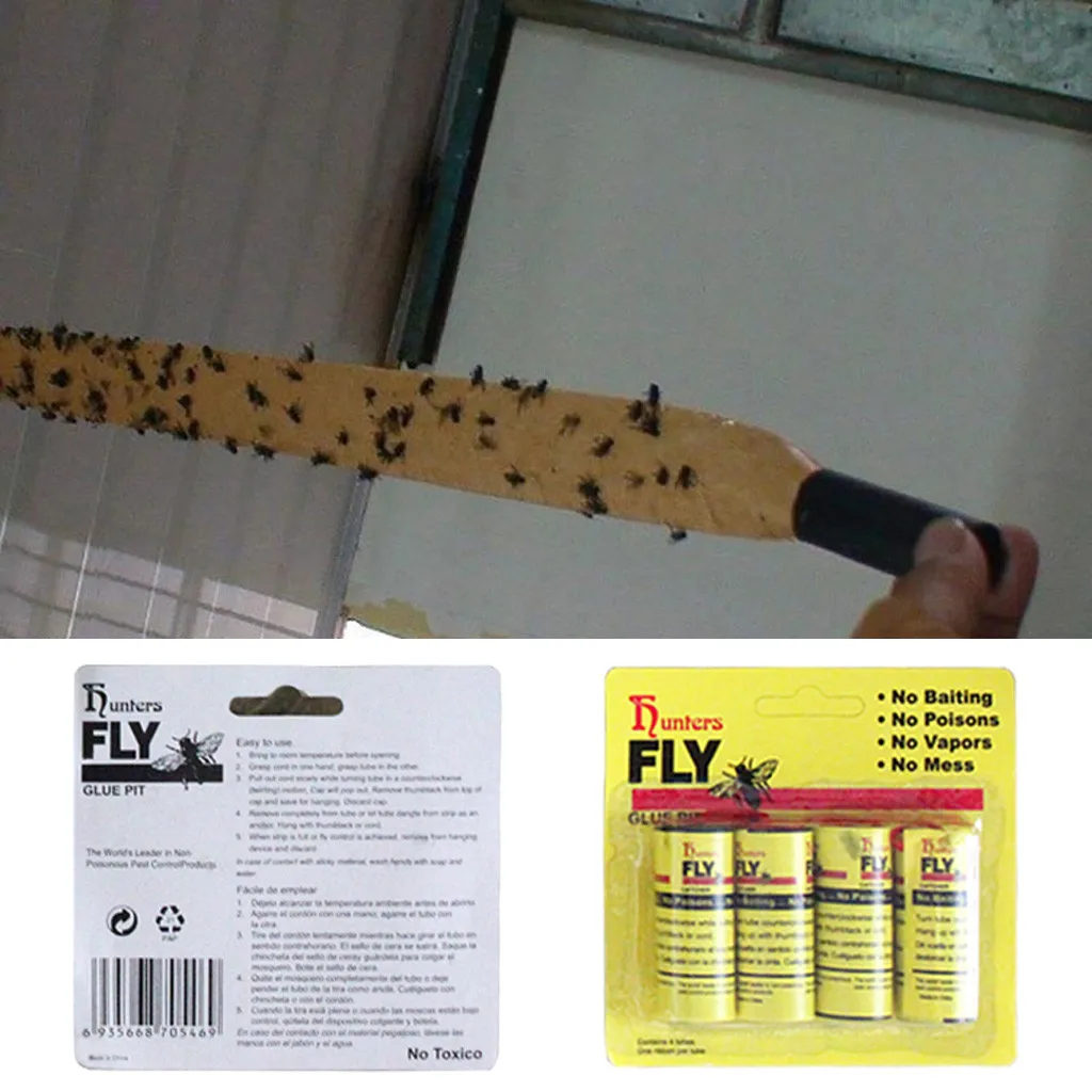 Клейкая бумага против муравьев и мух в коробке домашняя клейкая ловушка для