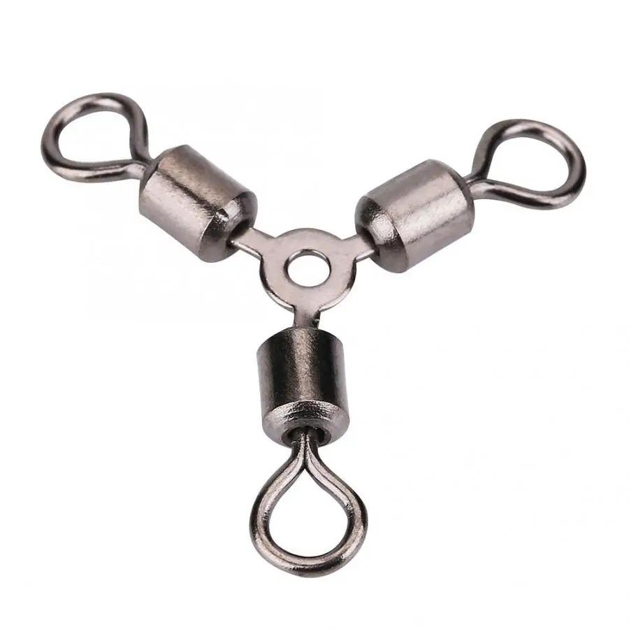 Трехходовой поворотный Соединитель 20 шт./лот 3 ходовые Вертлюги для рыбалки