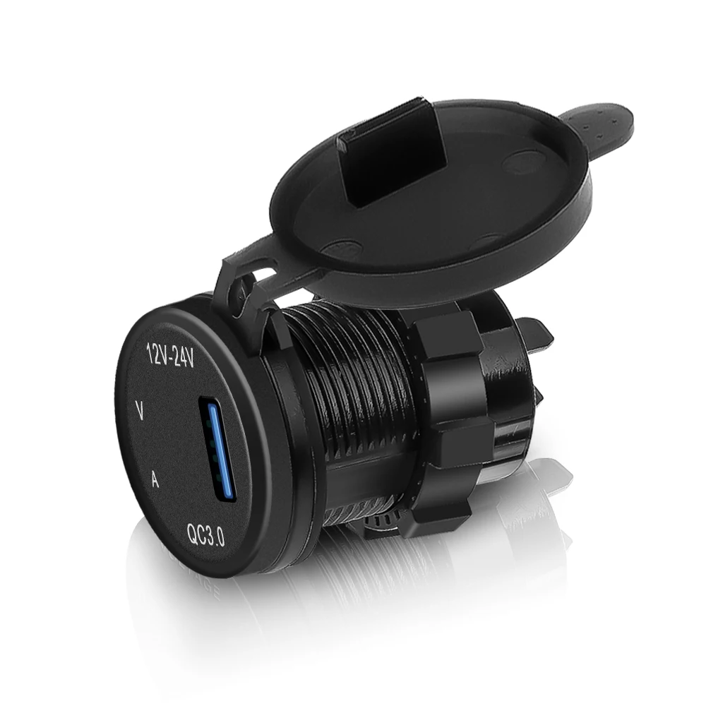 Автомобильное зарядное устройство KEBIDU QC 3 0 USB 5 В/3 А адаптер для зарядки вольтметр