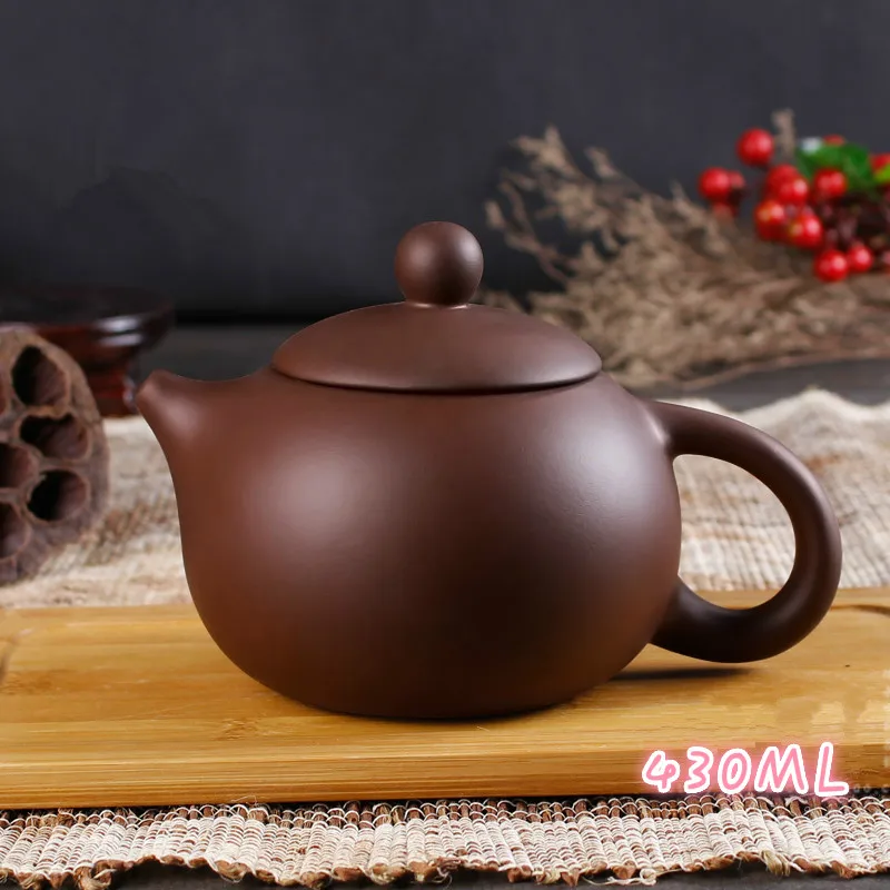 

2021 Yixing Genuine Zisha Pot Ball Hole Xi Shi Pot Full Handmade Clay Teapot Zisha Large Capacity Teapot Household 430ml Kettle