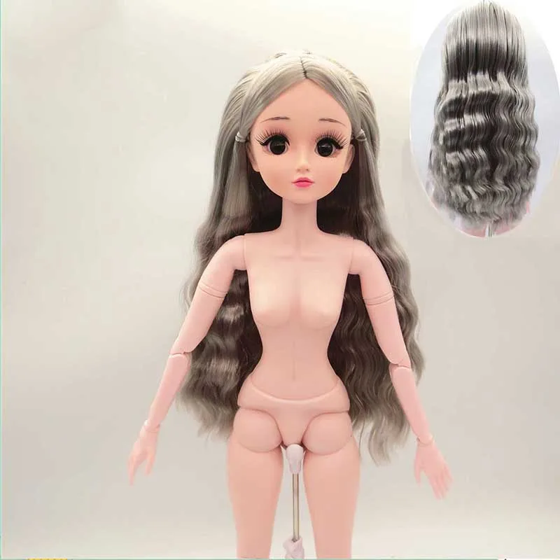 Кукла шарнирная 60 см макияж Обнаженная модный подарок для девушки многослойное