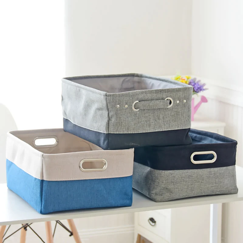 Практичная хлопковая корзина для хранения мелочей дома и сада корзины домашнего