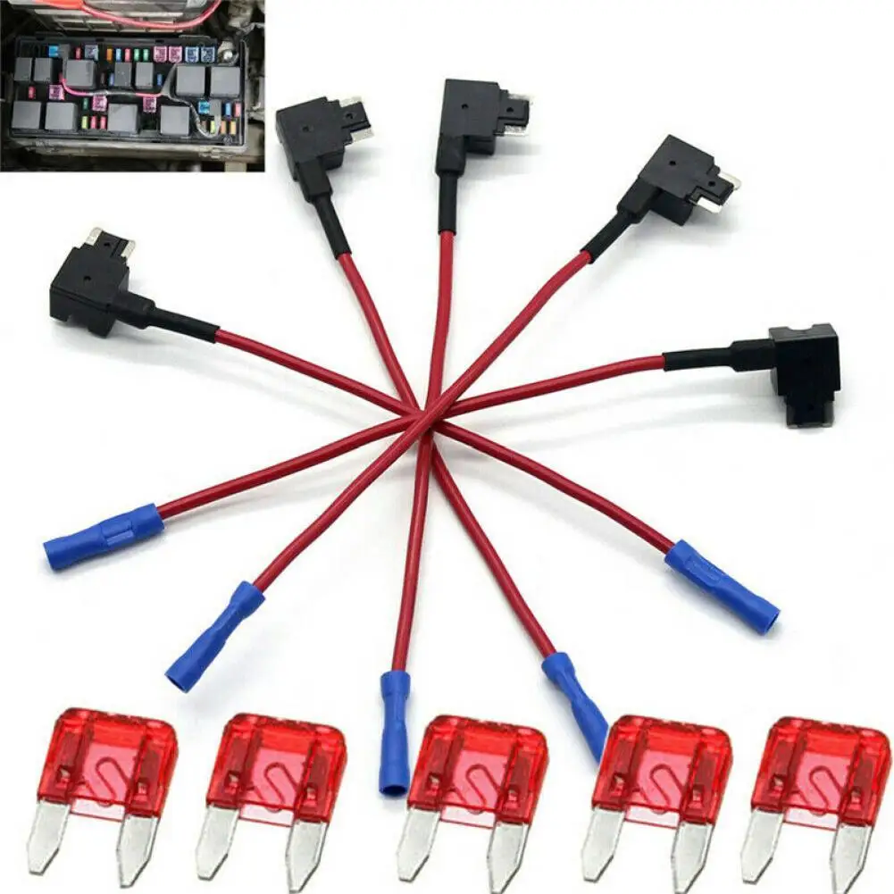 

1 комплект предохранителей, изолированный термостойкий профессиональный автомобильный адаптер предохранителя с дополнительной цепью для ...