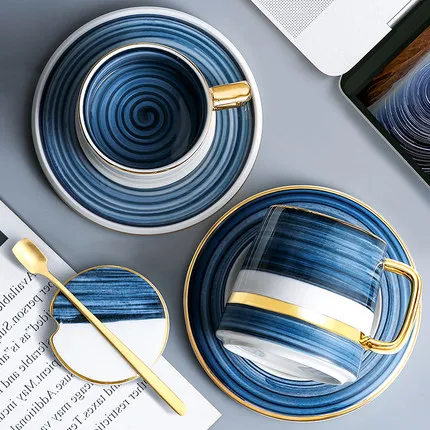 Простая кружка с крышкой и ложкой креативная индивидуальная трендовая