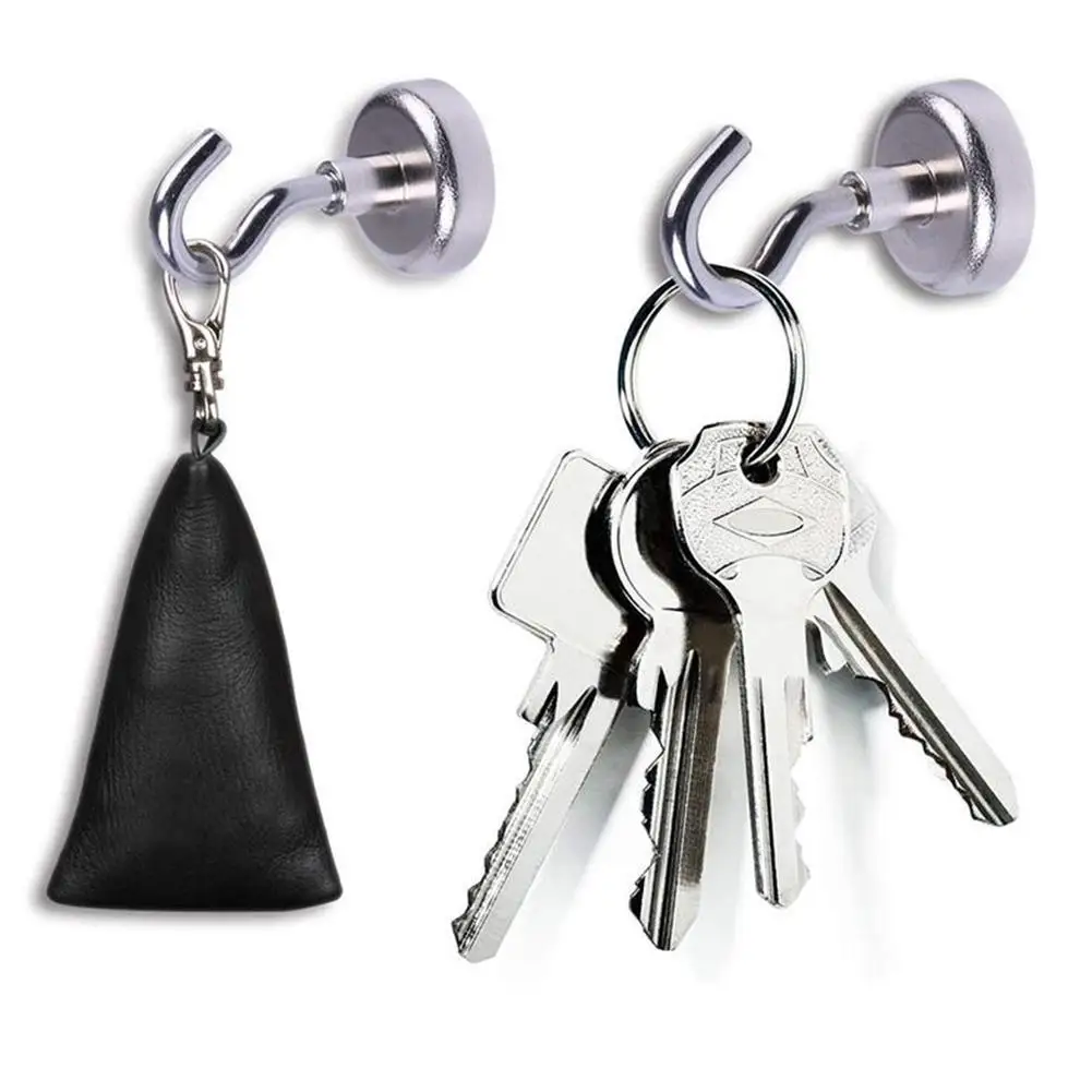 

1pc Sturdy Magnetic Hook Suction Wall Hooks Holder Multicolor Strong Magnetic Hardware Bracket Hooks Home Kitchen Storage Hook