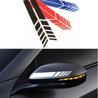 2 шт., наклейки на зеркало заднего вида для Volvo S40 S60 S80 XC60 XC90 V40 V60 C30 XC70 V70