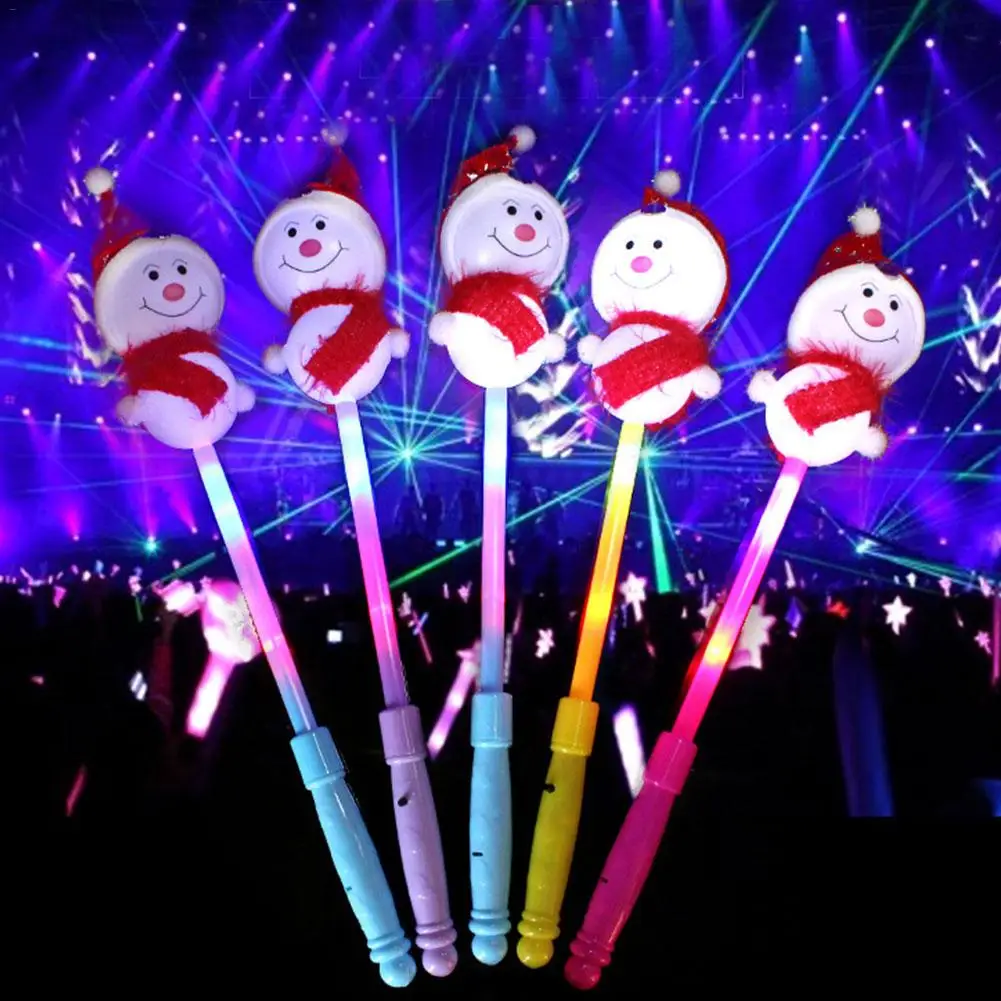 Рождественские подарки светильник волшебная палочка светящаяся Снеговик