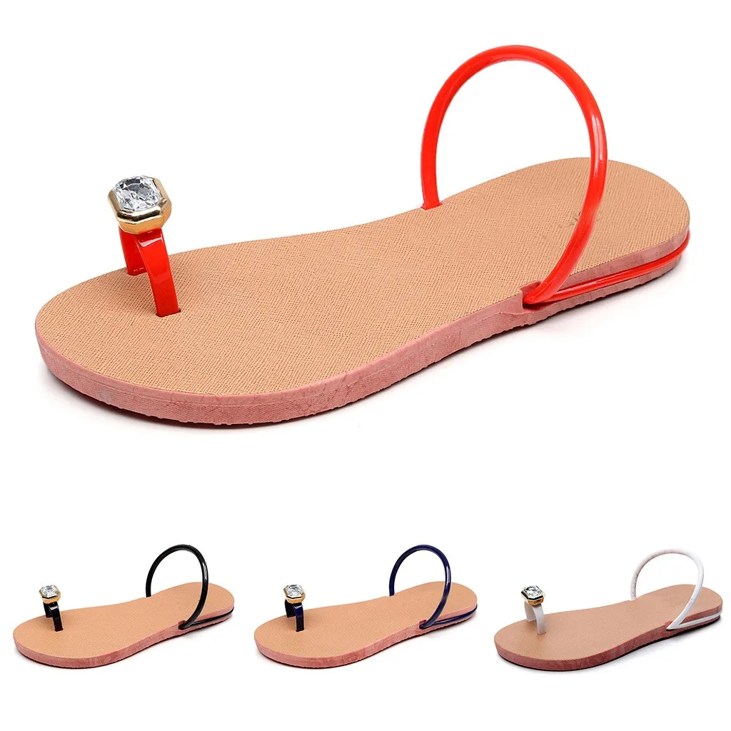 Летние сандалии на плоской подошве в богемном стиле Женские Тапочки сдержанном