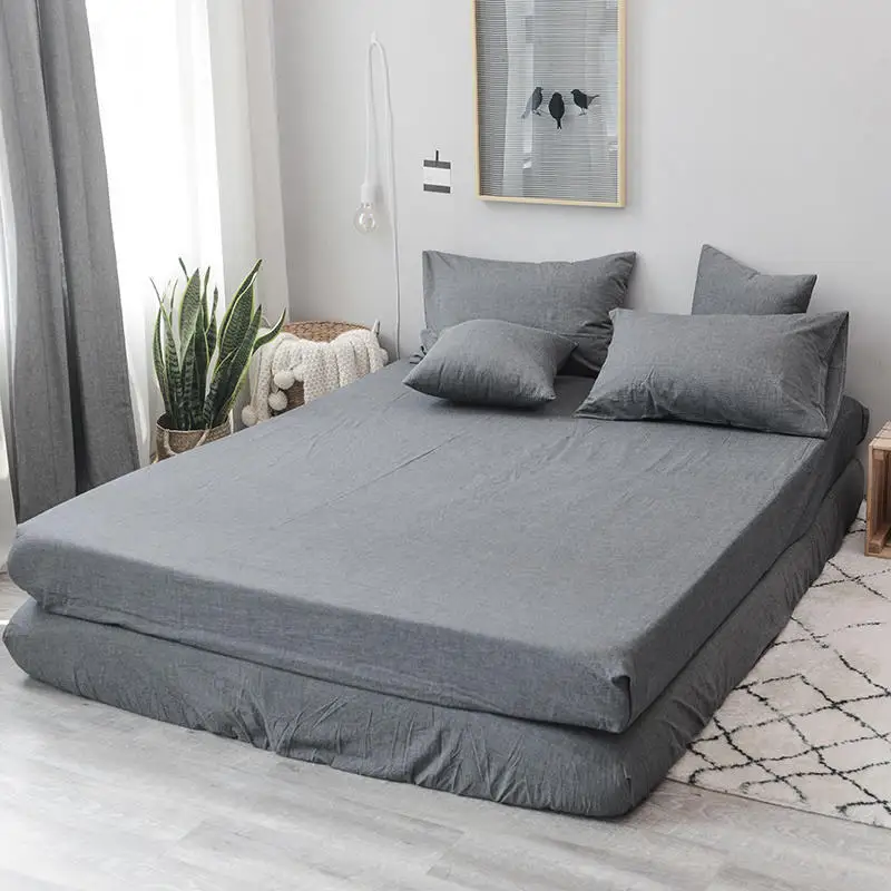 Однотонная простыня denisroom для постельного белья односпальная Королевский размер