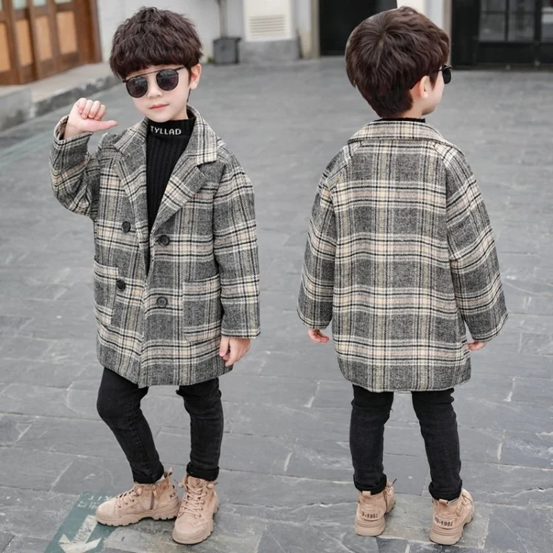 Модная зимняя верхняя одежда 2022 детская для маленьких мальчиков детское