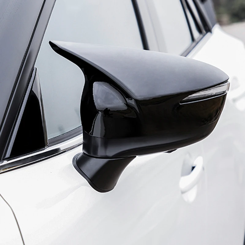 

NEW-Car Carbon Fiber Rear View Mirror Cover Side Mirror Shell Trim for Mazda CX-4 CX4 2020