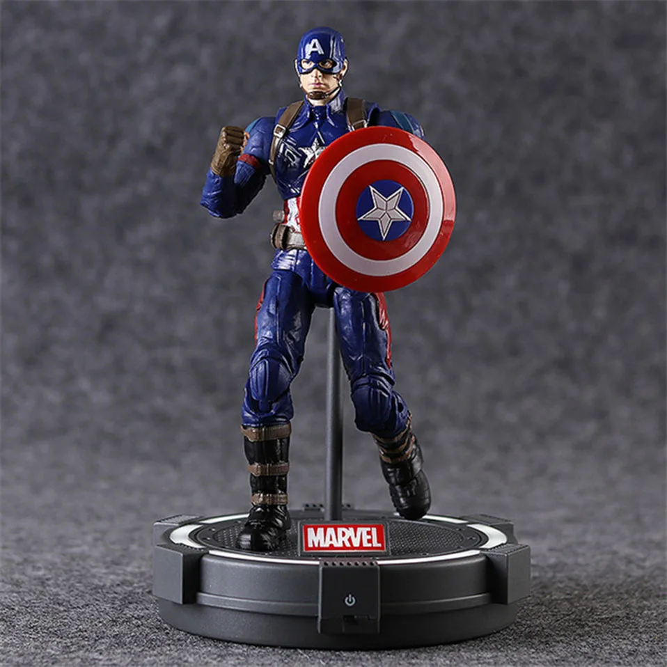Marvel Мстители Фигурка Игрушка Железный человек паук Капитан Америка Тор военная машина сокол модель игрушки