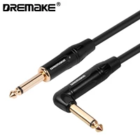 dremake 6 35mm ts 14 inch male to 14 inch male l s unbalanced interconnect cord 6 35mm to 6 35mm stereo audio cable for guitar