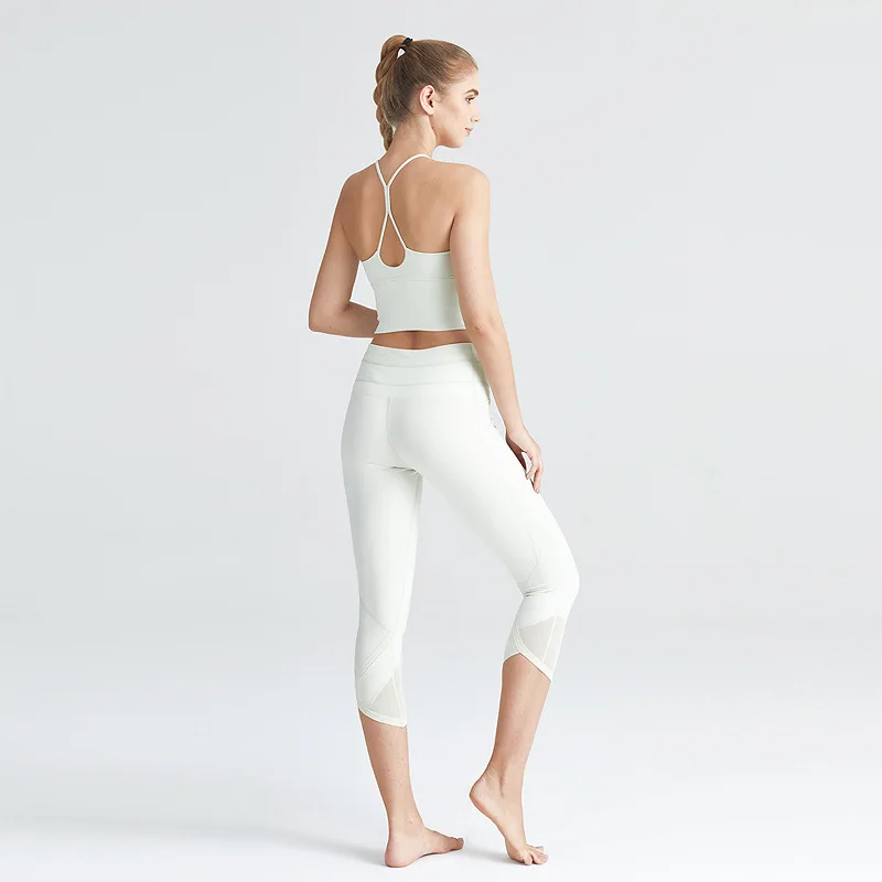 

Yoga Bras Push Up Padded Gym Fitness Bras Crop Tops Women Plain Soft Nylon Workout Sports Bras Top