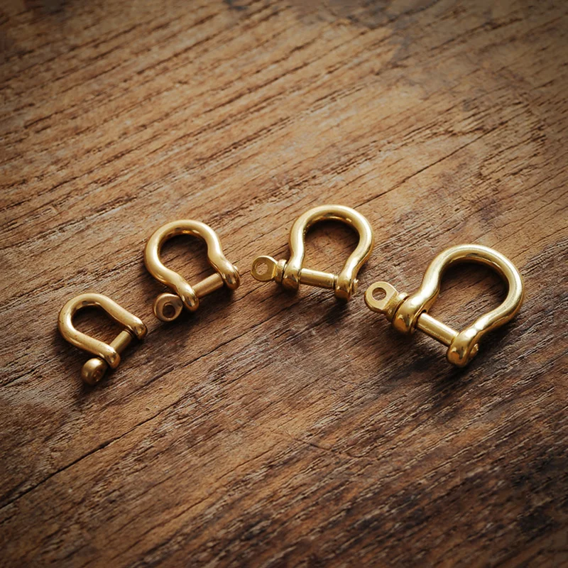 Пряжка-Подкова из чистой латуни для мужчин и женщин металлический держатель