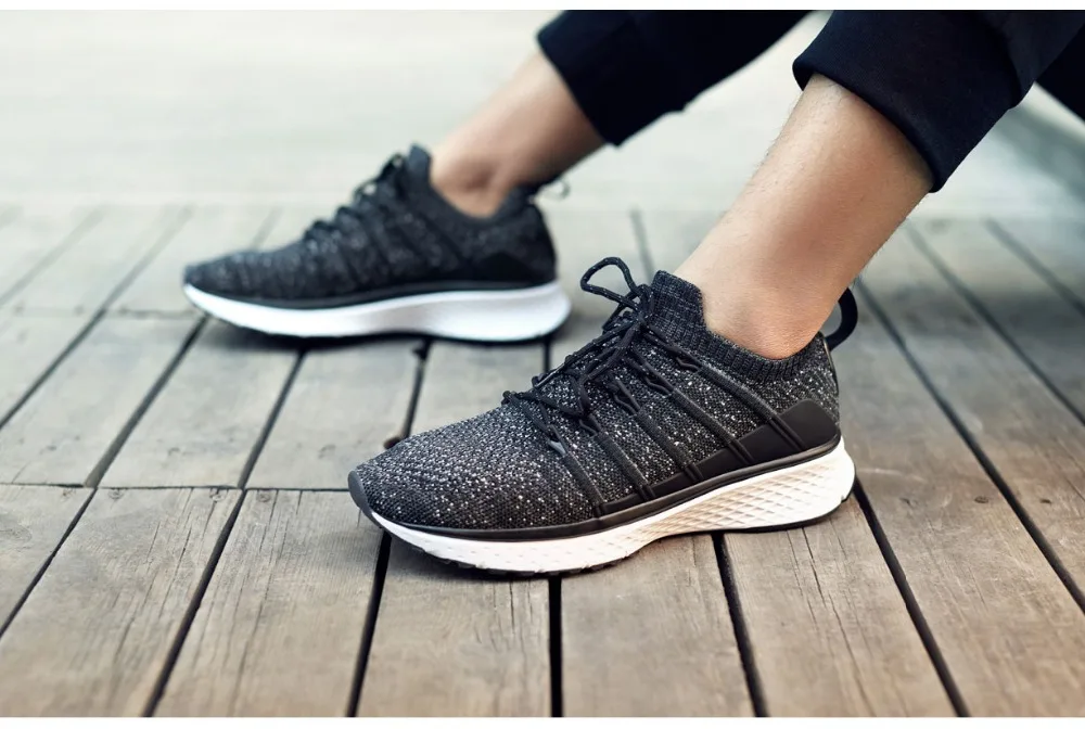 

New Original Xiaomi Mijia Smart Running Shoes Outdoor Sport MI Air Mesh Sneakers 2 Breathable Knitting Vamp Tennis no Smart chip