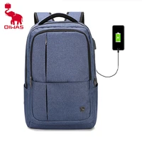 oiwas large backpack multifunction usb recharging 17inch laptop casual waterproof bag backpacks for male women travel mochila