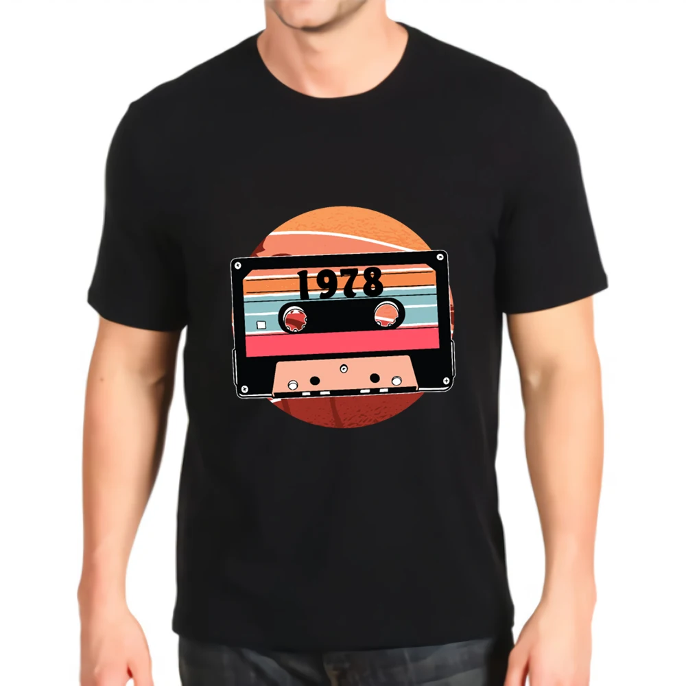 Футболка мужская с круглым вырезом винтажный Забавный топ коротким рукавом