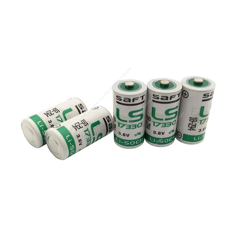 

10pcs/lot SAFT LS17330 3.6V 2100mAh 2/3A 17330 disposable non-rechargeable battery cell for Detector Gas alarm lithium batteries