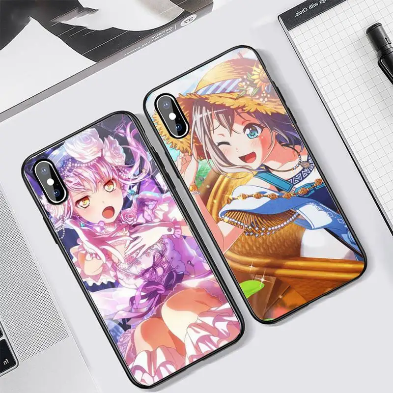 

BanG Dream Japan anime Phone Case Tempered glass For iphone 6 7 8 plus X XS XR 11 12 13 PRO MAX mini
