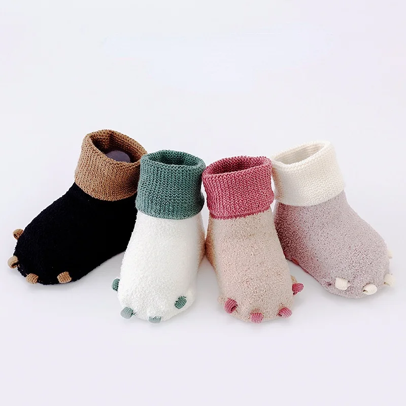 

Winter Warm Baby Socks Thick Plush Kawaii Cute Cartoon Socks for Newborn Boy Girl Babies Children's Socks Toddler Floor Socks