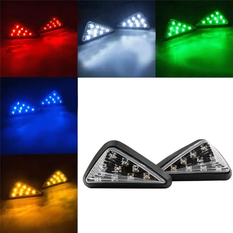 12 В светодиодный индикатор поворота мотоцикла треугольный сигнал направления