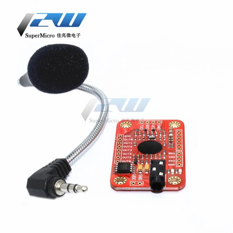 Модуль распознавания голоса V3 плата с микрофоном для Arduino 4 5-5 5 В RCmall FZ0475 |
