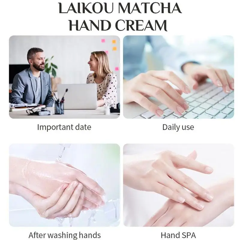 

1Pcs 30g Portable Green Tea Hand Cream Whitening Moisturizing Nourishing Firm Creams Soften Repair Fine Line Hand Skin Care New