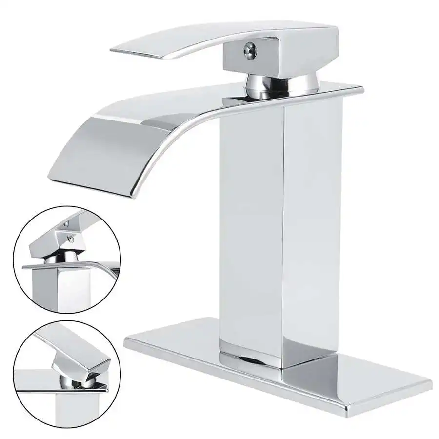 Кран для раковины 3/8 Стандартный Широкий носик с одним отверстием латунный