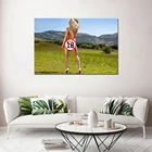 Художественный настенный плакат с изображением блондинки, современный стиль, Картина на холсте для коридора, гостиной, спальни, украшение