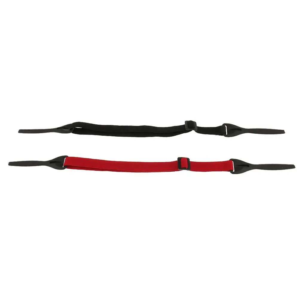 Black Red 2 шт спортивные очки солнцезащитные очки веревка ремень шнур на шею шнурок для очков цепь - Цвет: Black Red