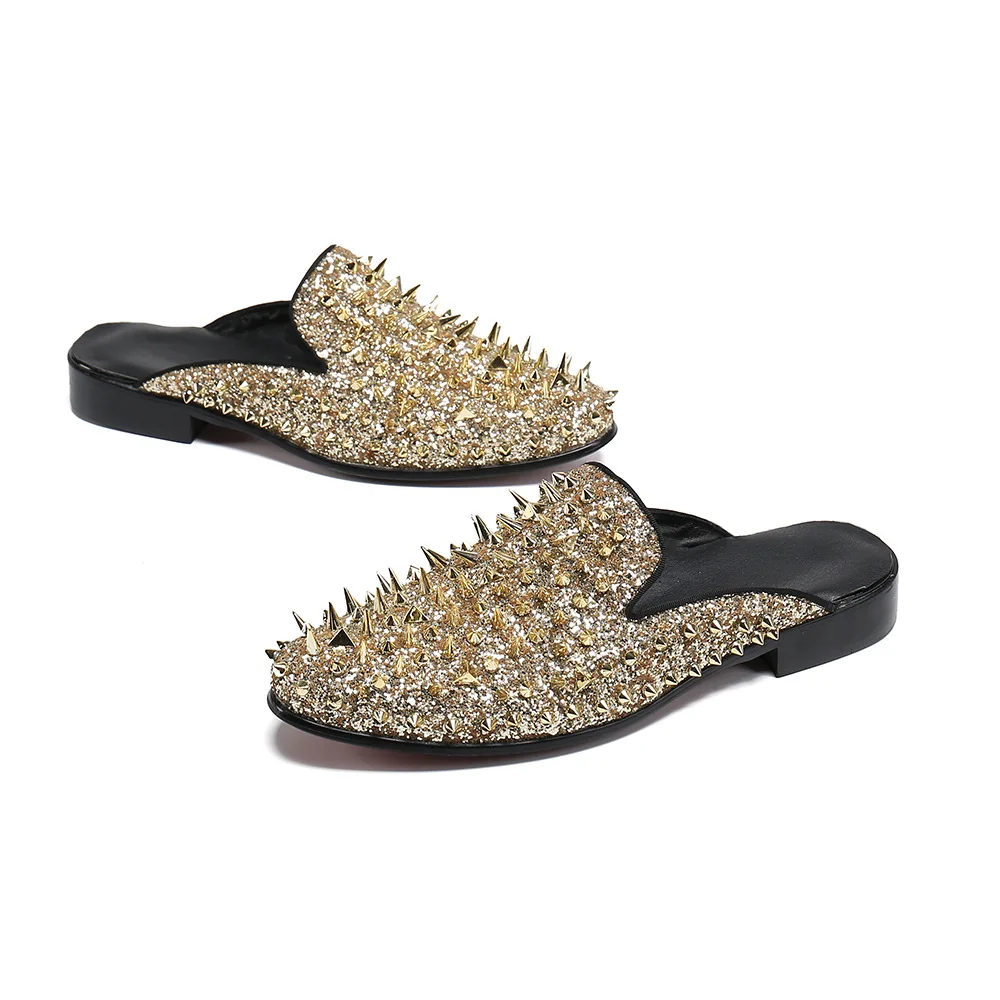 

Leather shoes for men's summer breathable leather for men's hair