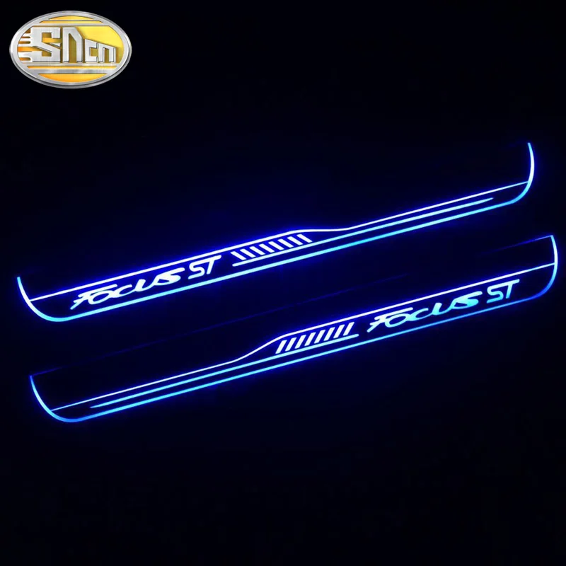 SNCN Автомобильный светодиодный дверной порог для Ford Focus ST 2009 - 2021 ультратонкая