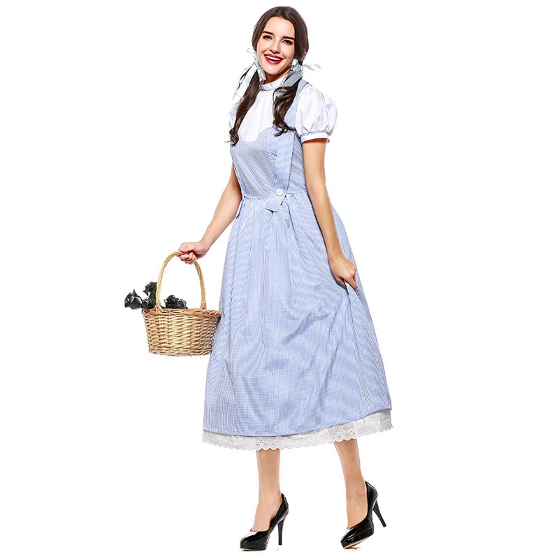 Костюм Дороти из фильма Волшебник страны Оз Для женщин нарядное платье для