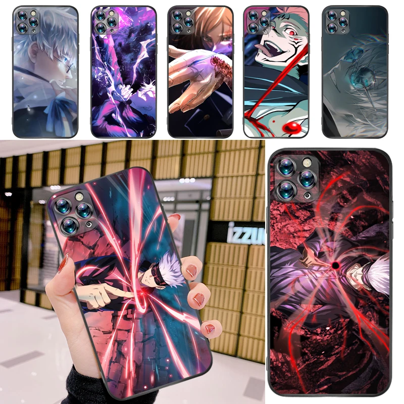 

Jujutsu Kaisen Satoru Gojo Sukuna Yuji Itadori Fushiguro Megumi Phone Case For iPhone 11 Pro MAX Soft TPU Funda Carcasa