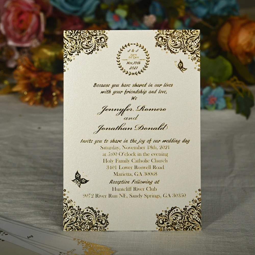 WISHMADE горячее тиснение внутри бумаги Внутренняя Страницы из золотой фольги