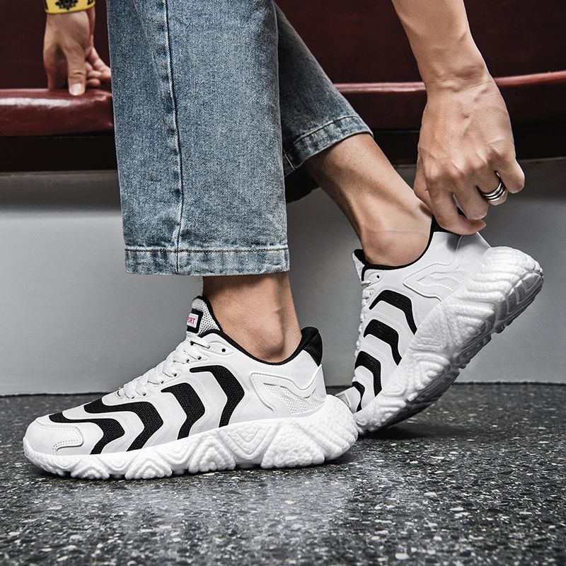 

Fashion Running Shoes for Man Wear-resistan Breathable Non-slip Comfortable Shoes Mesh Athletic Jogging Gym Outdoor Sport Shoes