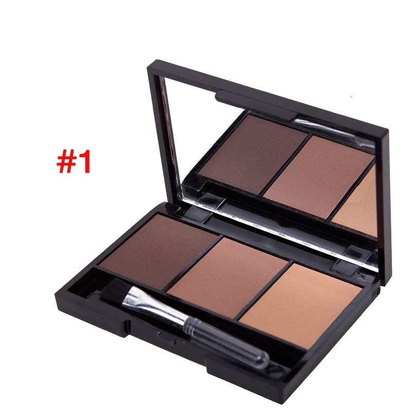 DORADOSUN 3-цветная пудра для бровей водостойкая кисть усилитель профессиональный