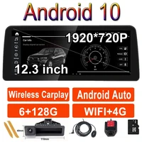 1920720p car player gps multimedia navigation 12 3 inch android 10 0 for bmw series 35 e60 e61 e63 e64 m6 e90 e91 e92