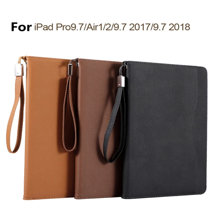 Multi for iPad case 9.7 leather tablet case 5th 6th generation funda for iPad 5 6 Cover for iPad air 2 1 with hand strap